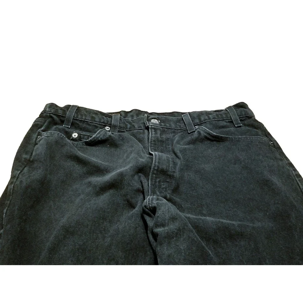 Levi's 550 Orange Tab Jeans Men's Size 38x34 Black Relaxed Fit 1997 USA (36×34)